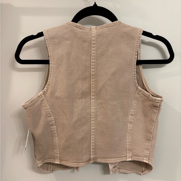 Tan Button-Up Vest - Picture 2 of 8